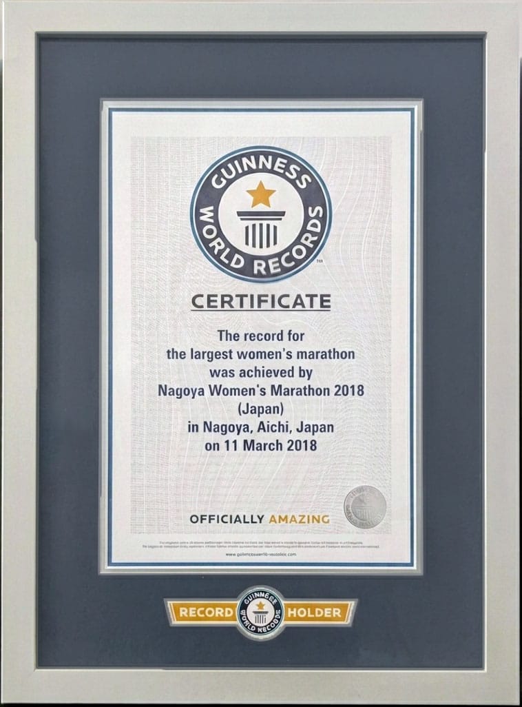 Guinness World Records Certificate
